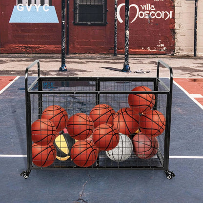 Extra Large Ball Cart Storage for Garage, Optional DividerExtra.