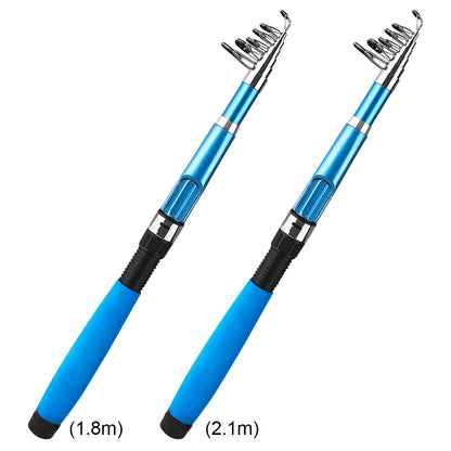 Short Telescopic Fishing Rod.