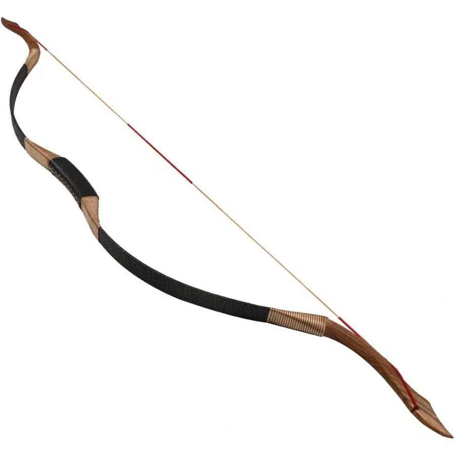 TOPARCHERY Black Hunter Traditional Recurve Bow 53 inch