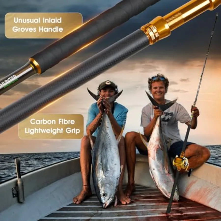 Offshore Trolling Rod Saltwater Big Game Boat Fishing Rod Heavy Duty