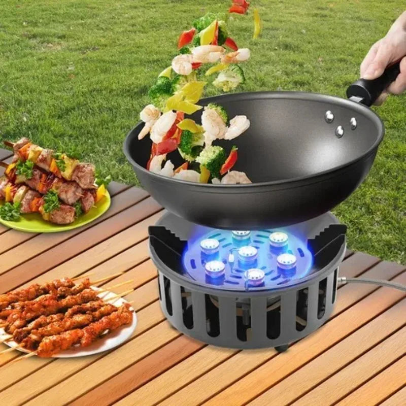 Portable Camping Stove with 3 Adapters 72000 BTU, with Electronic Ignition
