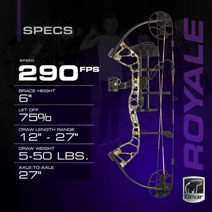 Royale Ready to Hunt Compound Bow Package for Adults and Youth