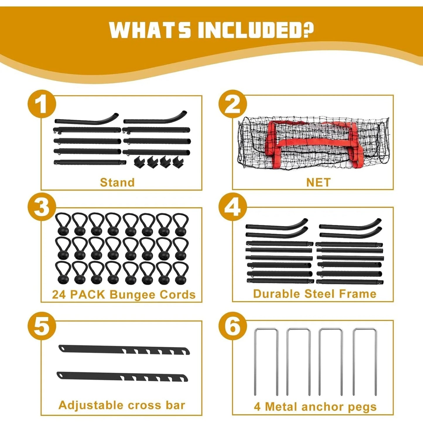 Adjustable 7x4ft Training Net|