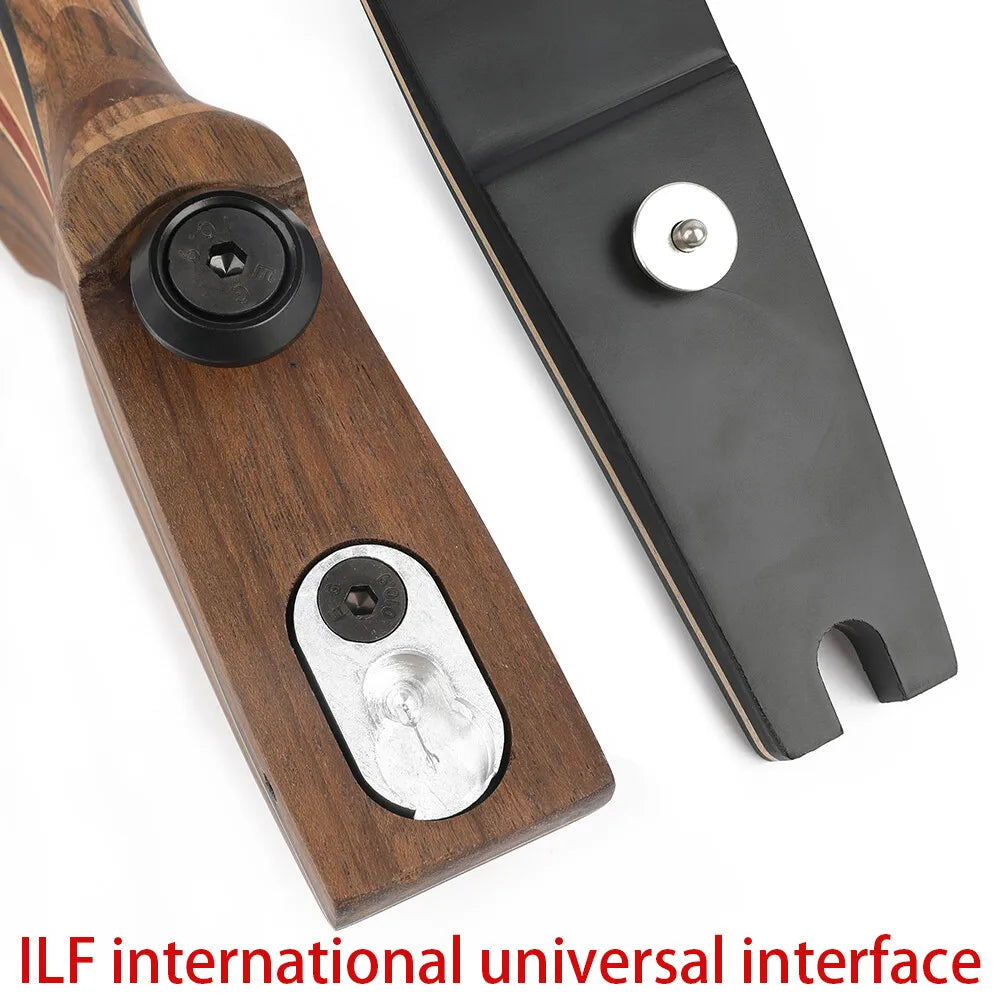 60inch Recurve Split Bow Set 50/60lbs Right Hand  ILF Detachable Wood Riser f