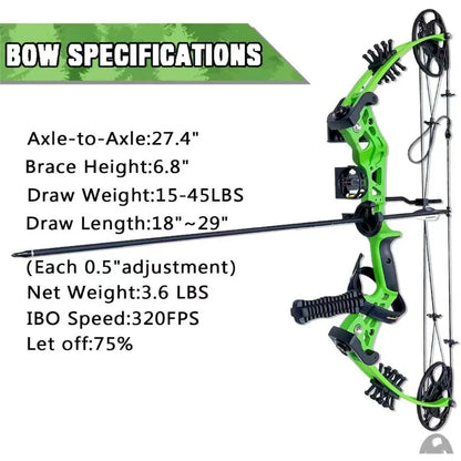 Compound Bow Set 15-45lbs