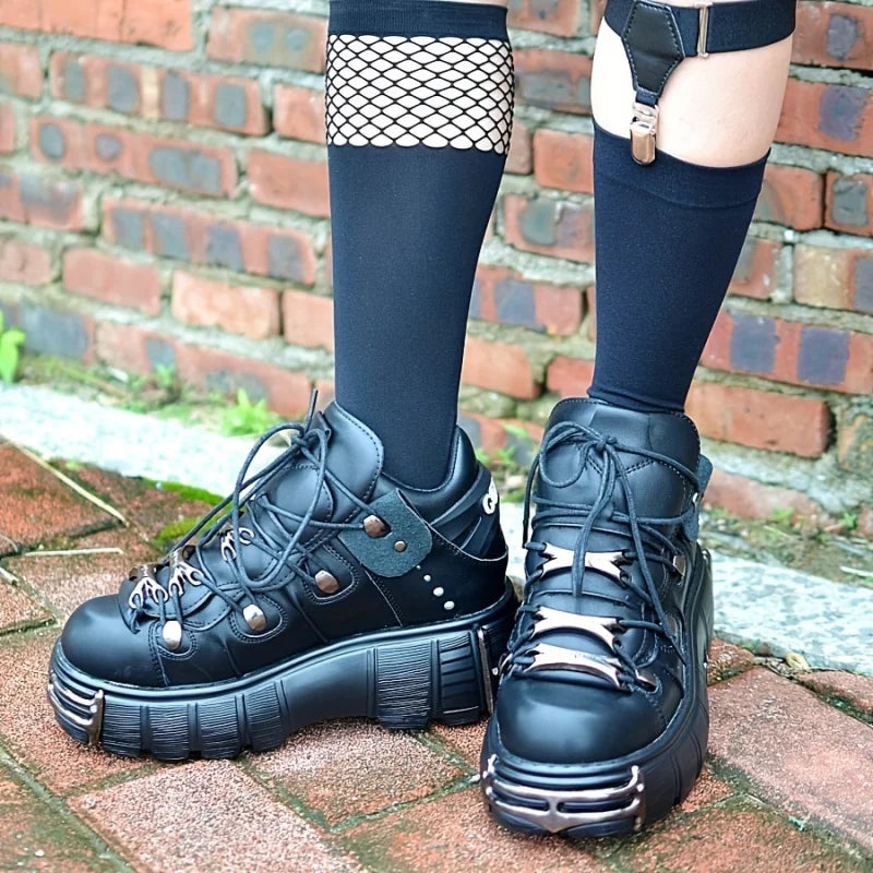 Thick Bottom Platform Women Sneakers, Large Size Casual.