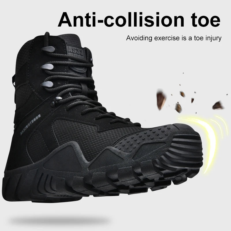 Men's waterproof hiking boots, lightweight outdoor work boots, stylish and durable hiking boots