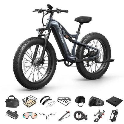 Labrador pro Electric Bike 1350W Peak 48V 20AH Battery Ebike 26" Fat Tire Electric Mountain