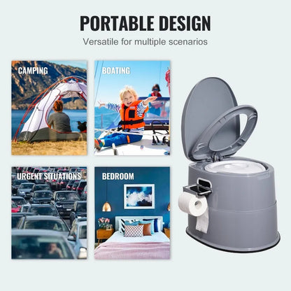 Portable Toilet for Camping 1.3 Gal.