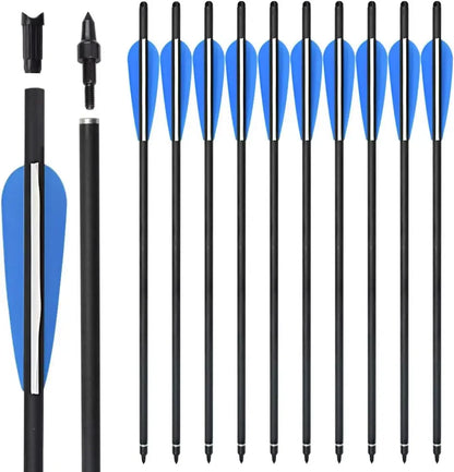Crossbow Bolts 16/18/20/22 inch Carbon Arrows Half Moon