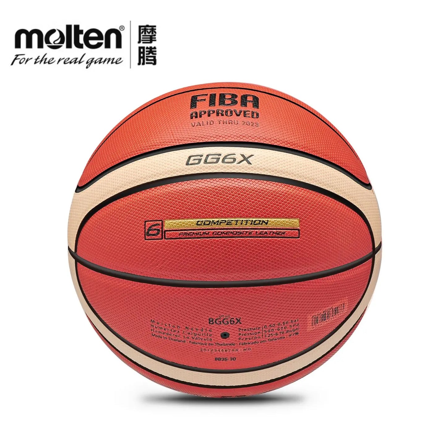 Molten GG6X GG7X Basketball Official Certification Competition
