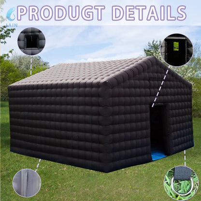 20FT Large Black Inflatable Nightclub Party Tent with Blower