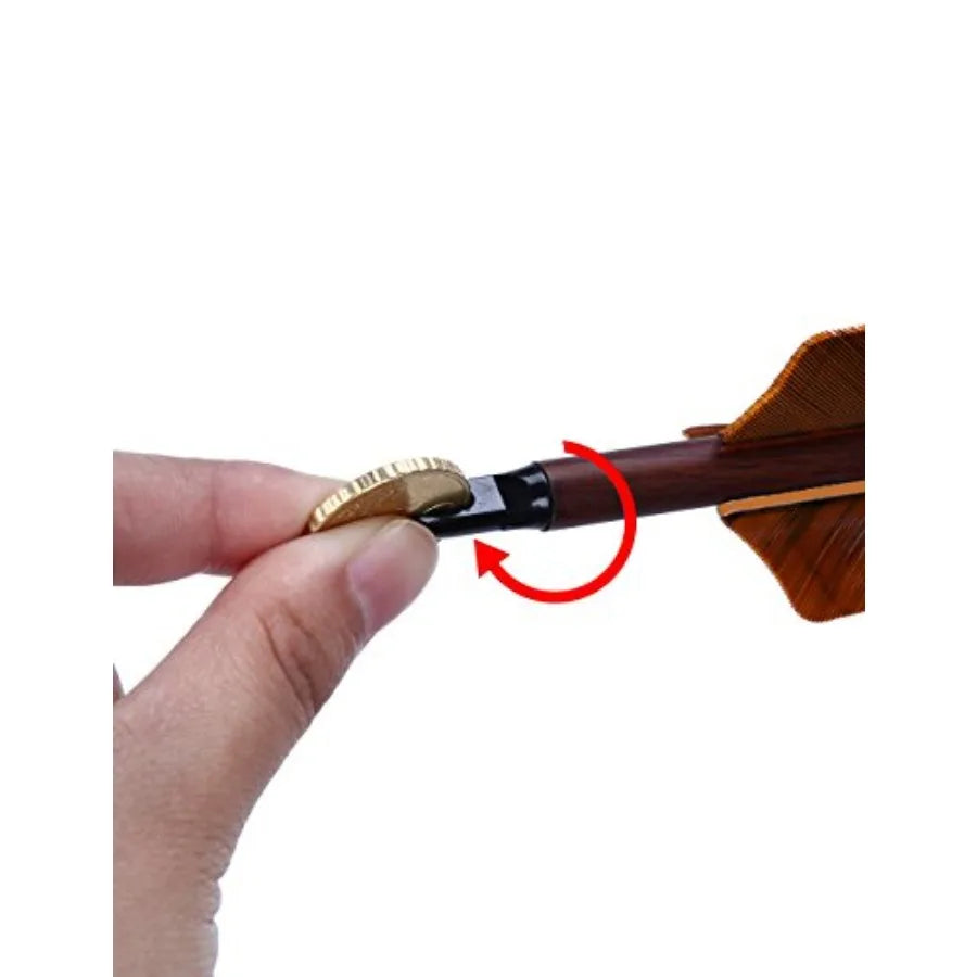 Archery 31-Inch Carbon Hunting Arrows 4-Inch Turkey Feather, Replaceable Points