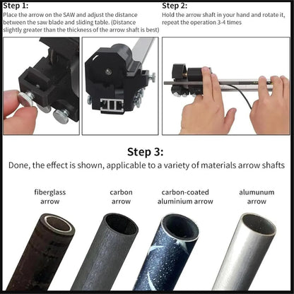 Archery Arrow Shaft Cutter 100-240V Electric Arrow Cutter Saw Blade