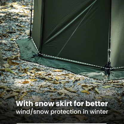 Hammock Hot Tent with Stove Jack - Spacious Versatile Wall Tent with Snow Skirt