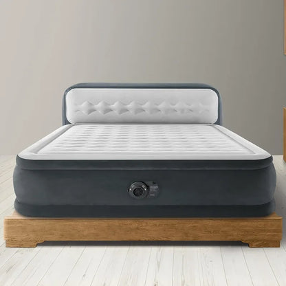 Deluxe Ultra Plush Air Mattress with Headboard – Queen Size