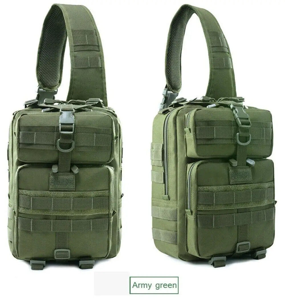 Mens Tactical Chest Bag Backpack