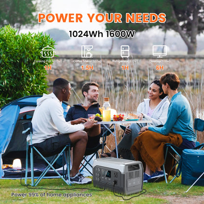 Ctolity XP1000 1024Wh 1600w Portable Power Station