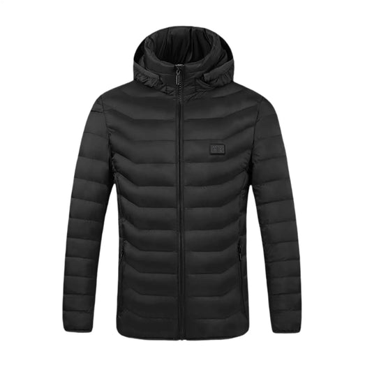Winter Heated Warm Coat Hooded, Windproof