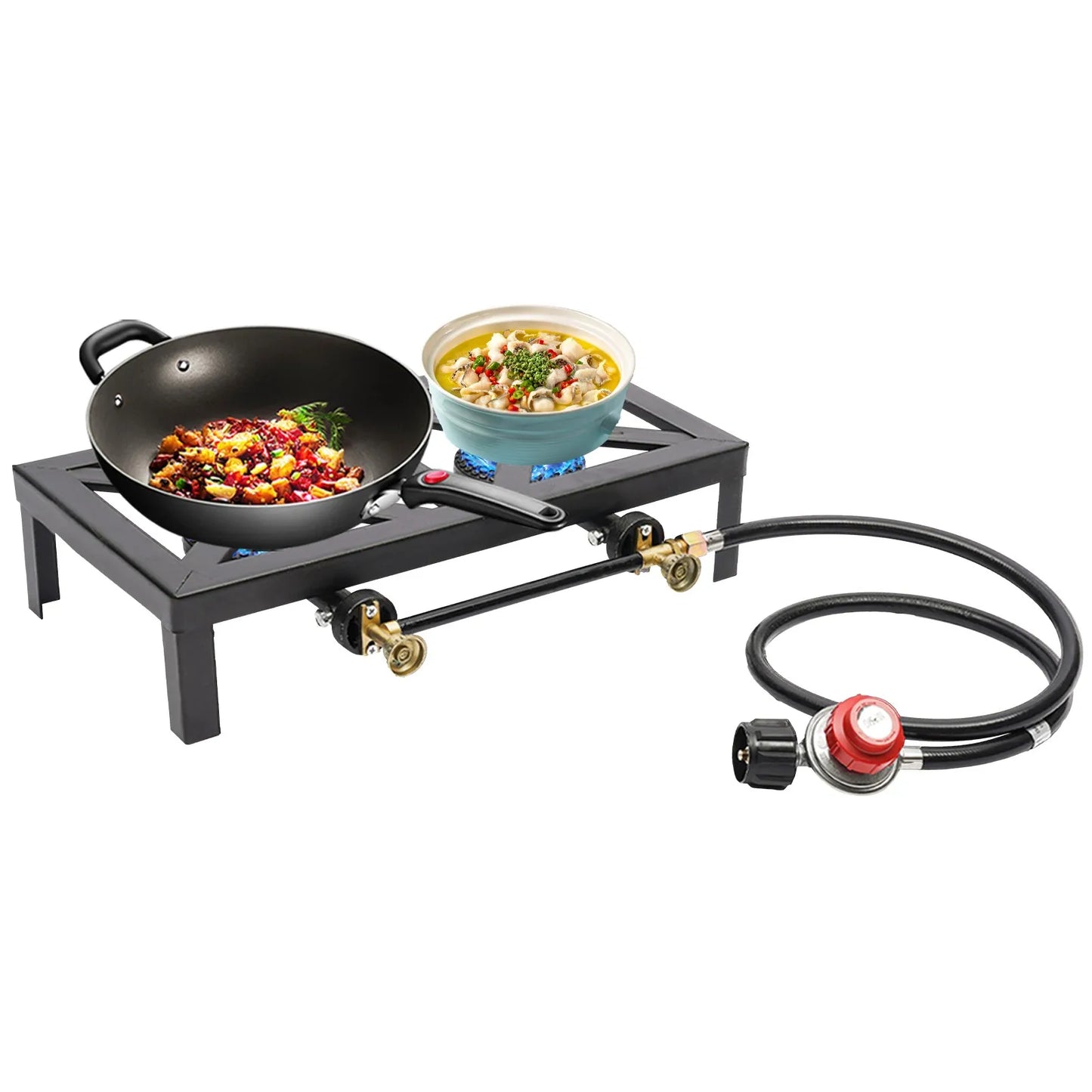 8000W Dual Burner Cast Iron Gas Camping Stove