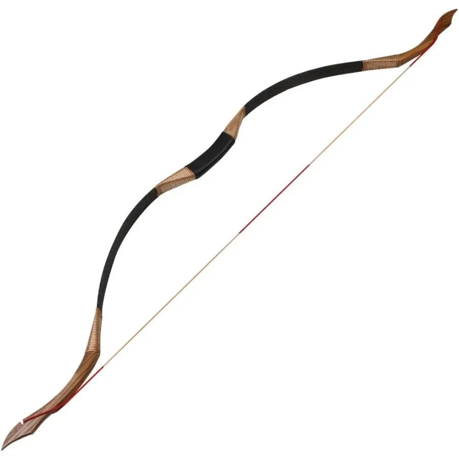 TOPARCHERY Black Hunter Traditional Recurve Bow 53 inch
