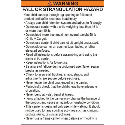 Shoulder Hiking Carrier for Child and Toddler with Sunshade