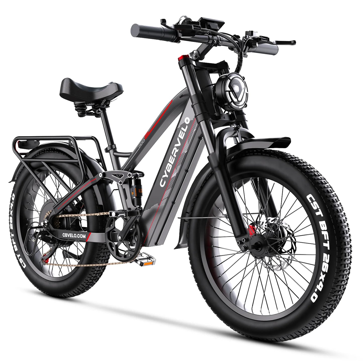 Cybervelo 5000w Peak Built-in Battery Ebike, 100 Miles Range