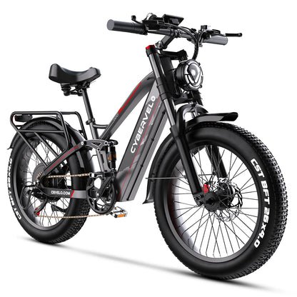 Cybervelo 5000w Peak Built-in Battery Ebike, 100 Miles Range