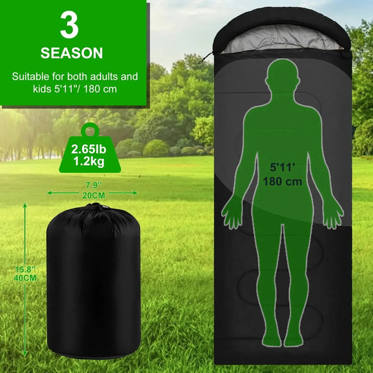 Camping Sleeping Bag Ultralight Waterproof