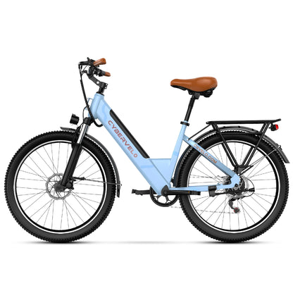 26" Step-Thru Electric bicycle for Adult,1000W Peak Motor,