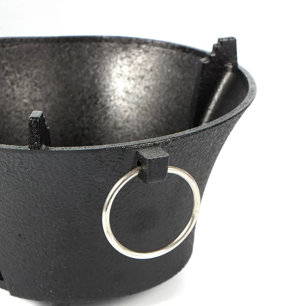 Cast iron oven, fireplace, charcoal and alcohol stove,