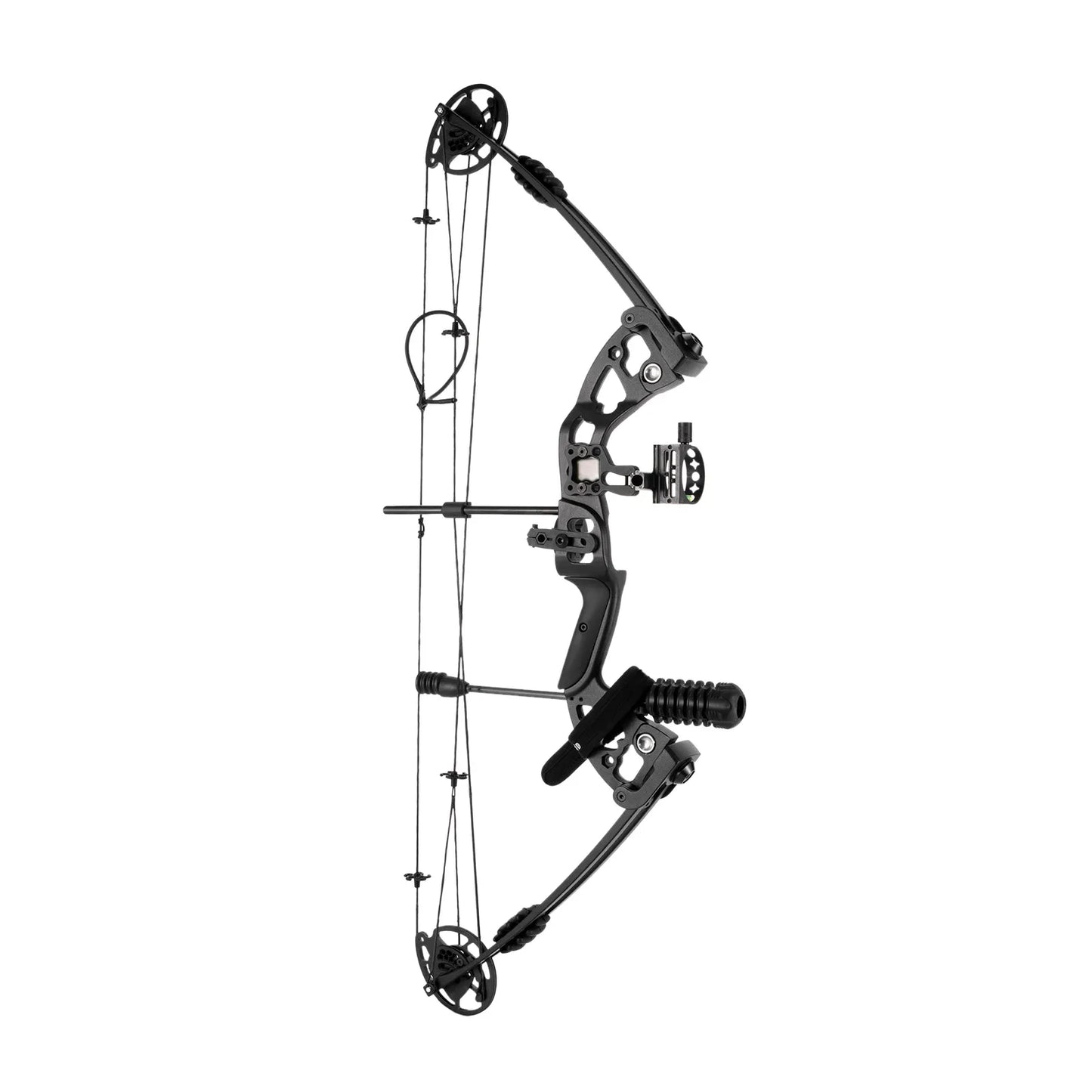 30-55 lbs Compound Bow Adjustable Draw Weight and Length with 3-Pin Sight 12 Arrows Complete Arch Set