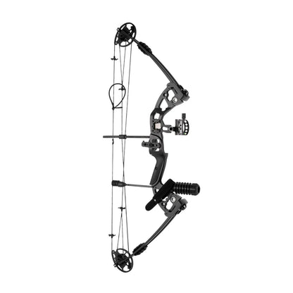 30-55 lbs Compound Bow Adjustable Draw Weight and Length with 3-Pin Sight 12 Arrows Complete Arch Set