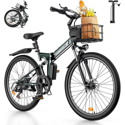 Electric Bike for Adult 500W Motor 20 mph Folding Ebike with Smart Uphill Assist