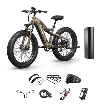 Labrador pro Electric Bike 1350W Peak 48V 20AH Battery Ebike 26" Fat Tire Electric Mountain