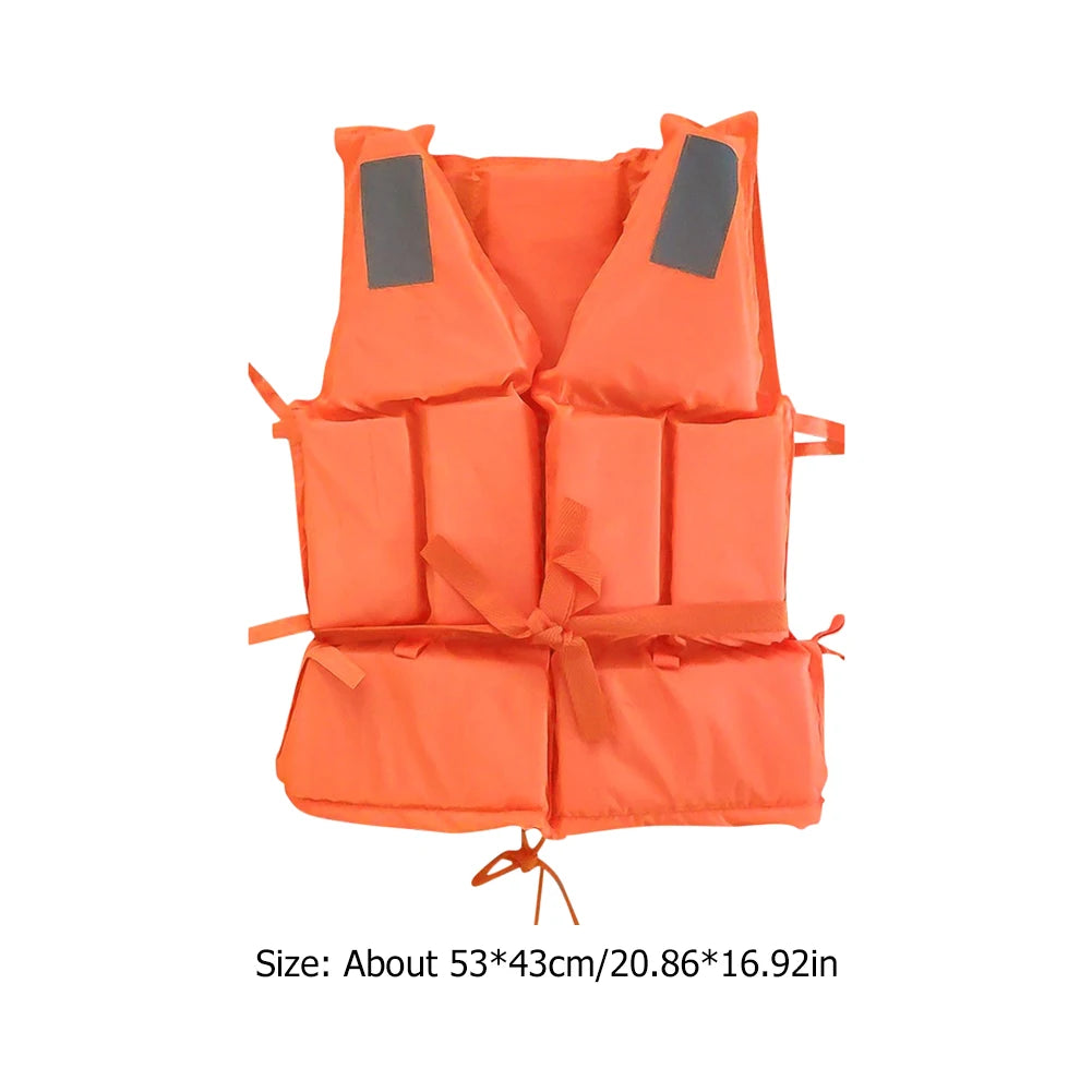 Life Jacket Survival Suit, Fishing Life Jacket for Adult with Whistle.