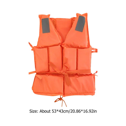 Life Jacket Survival Suit, Fishing Life Jacket for Adult with Whistle.