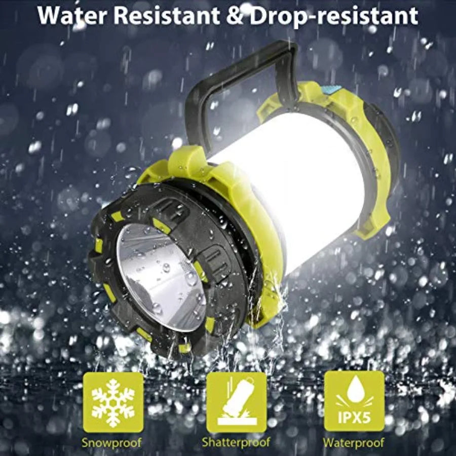 3 Pack Camping Lantern Outdoor LED Rechargeable Flashlights