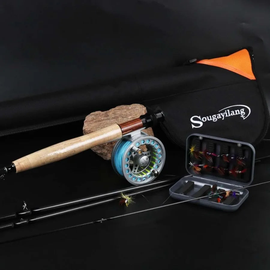 Saltwater, Freshwater, Fly Fishing Rod with Reel Combo Kit for Advanced Anglers