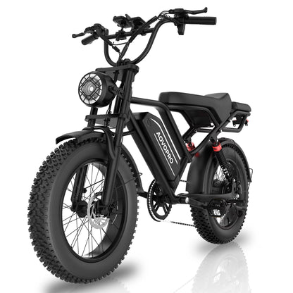 AOVOPRO AP20 Electric Bike 1500W 20" Fat Tire 31mph Top Speed 70 Miles