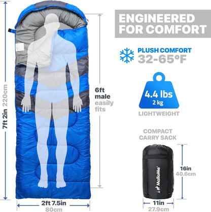 Ultralight Waterproof Sleeping Bag for Adults & Kids