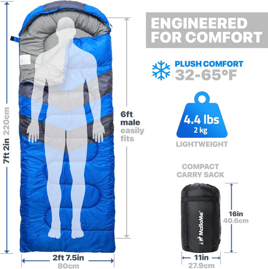 Ultralight Waterproof Sleeping Bag for Adults & Kids
