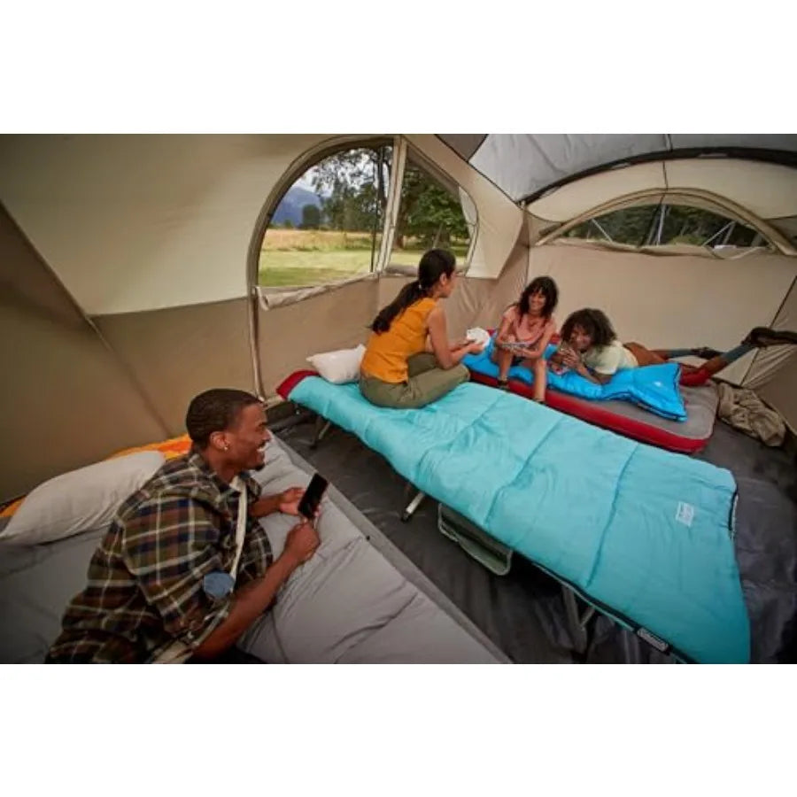 WeatherMaster 10-Person Camping Tent with Rainfly and Room Divider