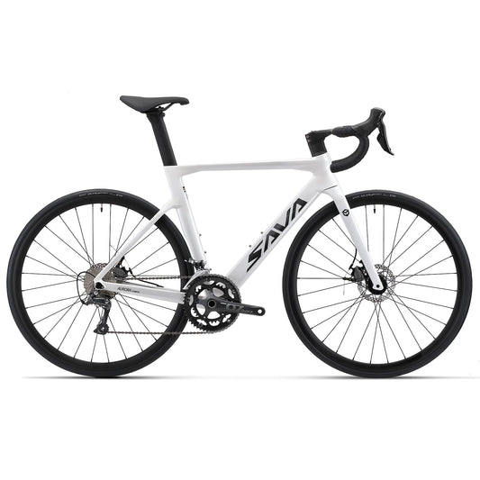 SAVA Carbon Fiber Racing Road Bicycle Carbon Frame Bicycle, SHIMANO 18-Speed