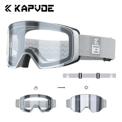 Outdoor Photochromic Ski Goggles Breathable HD