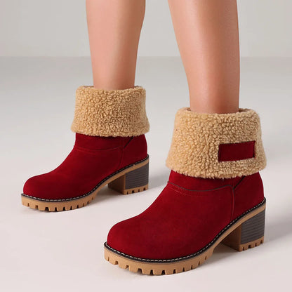 Winter Faux Fur Snow Boots For Women