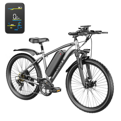 26'' Electric Bike, 1000W Peak Motor 40 Miles 25MPH Commuter E Bike 7 Speed