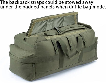 Large Military Duffle Bag Backpack Tactical Field Gear