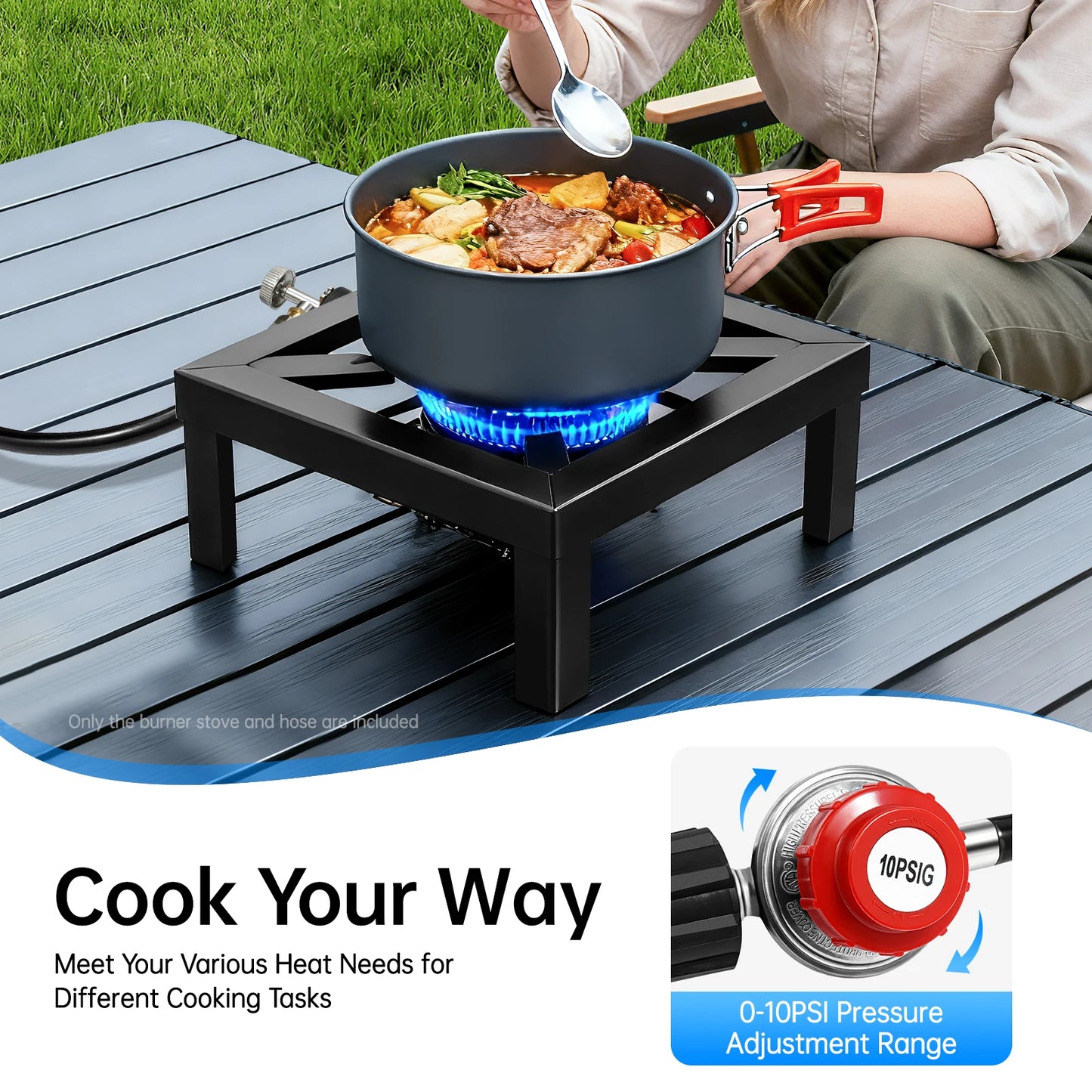 Portable Single Burner Outdoor Gas Stove Propane