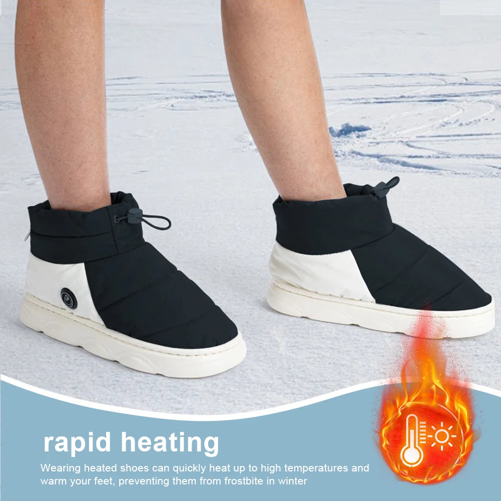 Rechargeable Unisex Winter Heated Shoes with 3 Heating Levels